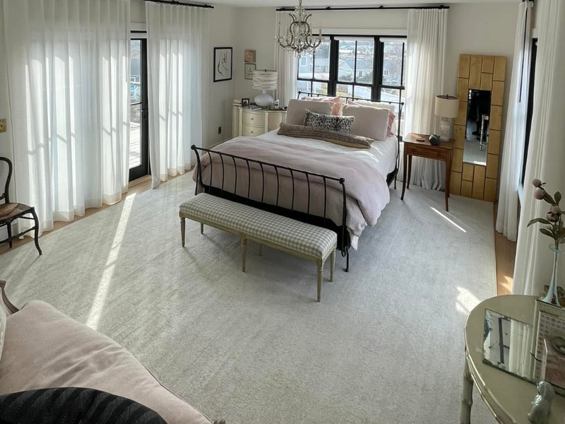 our bedroom carpet installation project in Weekapaug RI
