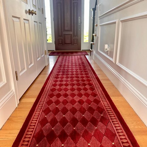 red area rug by Barts Carpet Sales