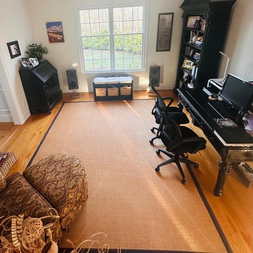 Stanton Sisal rug with a wide cotton border